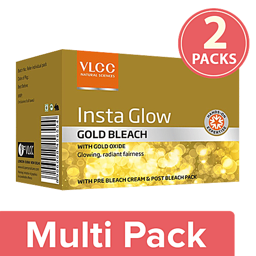 Vlcc Insta Glow Gold Bleach, 2x60 g Multipack 