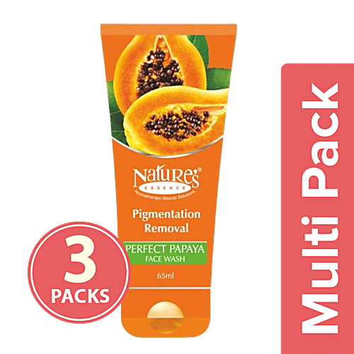 Natures Essence Papaya Face Wash, 3x65 ml Multipack