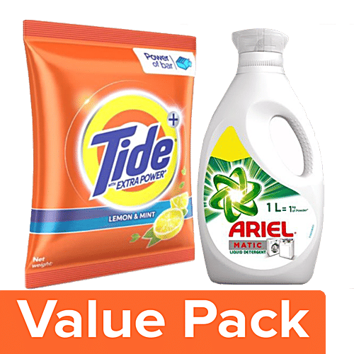 Buy bb Combo Tide Plus Detergent Washing Powder LemonMint 6kg+Ariel