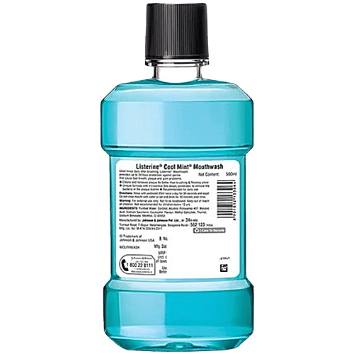 Listerine Mouthwash - Cool Mint, 2x500 ml Multipack 