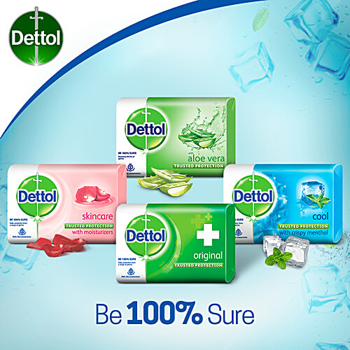 Dettol Bathing Bar Soap - Cool, 6x75 g (Multipack)