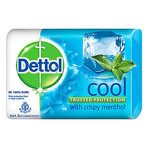 Dettol Bathing Bar Soap - Cool, 8x75 g (Multipack) 