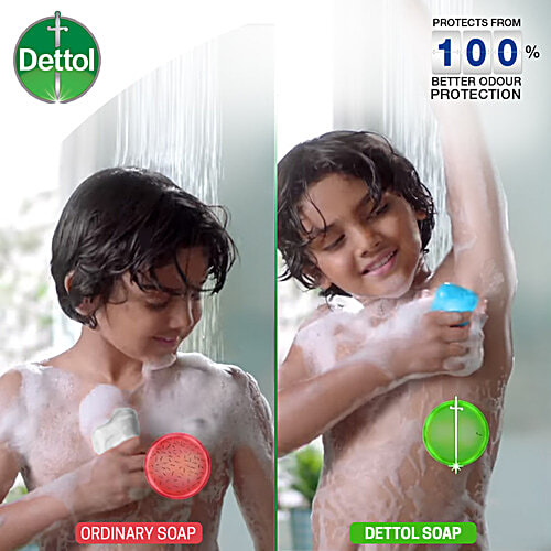 Dettol Bathing Bar Soap - Cool, 8x75 g (Multipack) 
