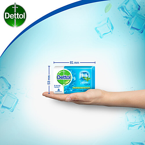 Dettol Bathing Bar Soap - Cool, 8x75 g (Multipack) 