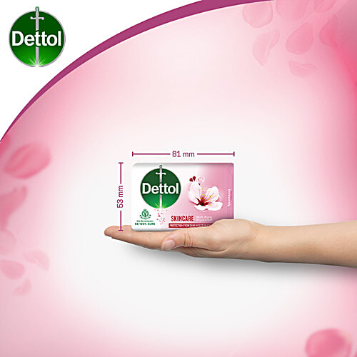 Dettol Bathing Bar Soap - Skincare, 8x75 g (Multipack) 