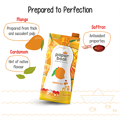 Paper Boat Aamras Mango Fruit Juice, 1 L (3x1L) 