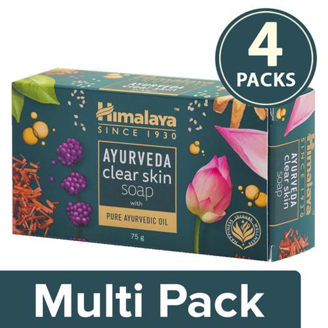 Himalaya Ayurveda Clear Skin Soap, 4x75 g (Multipack)