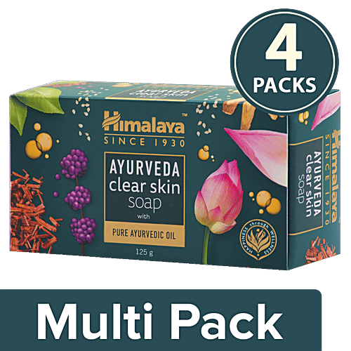 Himalaya Ayurveda Clear Skin Soap, 4x125 g (Multipack) 