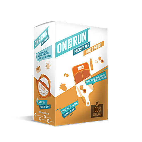 Buy On The Run Energy Bar Oat & Apricot 6 pcs + Energy Bar Fig & Date 6