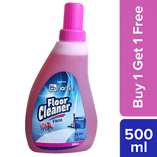 bb home Disinfectant Floor & Surface Cleaner - Floral, Kills 99.9% Germs, 2x500 ml (Multipack) 
