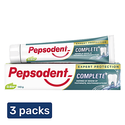 Pepsodent Expert Protection Complete Toothpaste, 3x140 g (Multipack) 