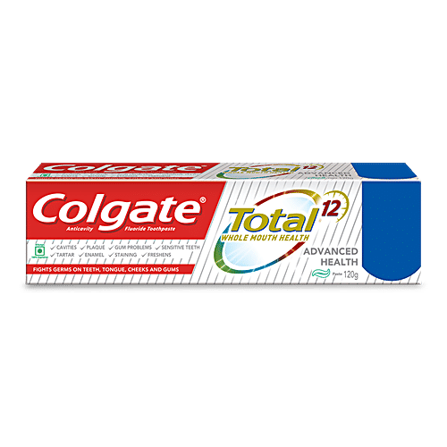 Colgate Total Advanced Health Anticavity Toothpaste, 3x120 g (Multipack) 