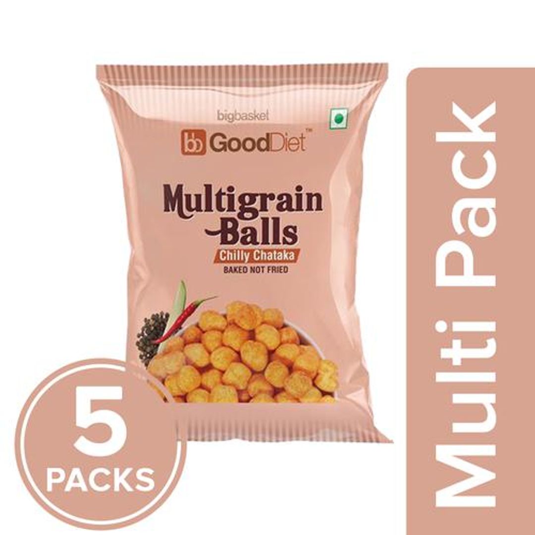 GoodDiet Multigrain Balls - Chilli Chataka, 5x30 g (Multipack)