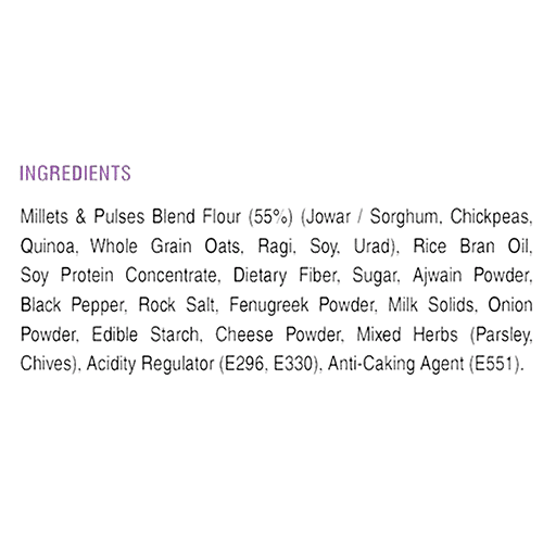 RiteBite Max Protein Chips - Cream & Onion, 3x150 g Multipack 