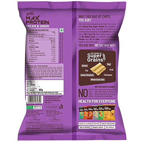 Buy RiteBite Max Protein Chips Cream & Onion Online at Best Price of