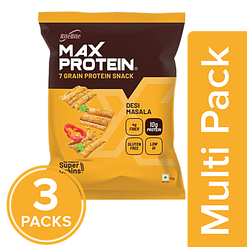 Buy RiteBite Max Protein Chips Desi Masala Online at Best Price of Rs