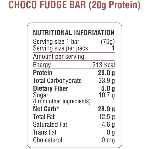 RiteBite Max Protein Choco Fudge 20g Protein Bar, 3x75 g (Multipack)