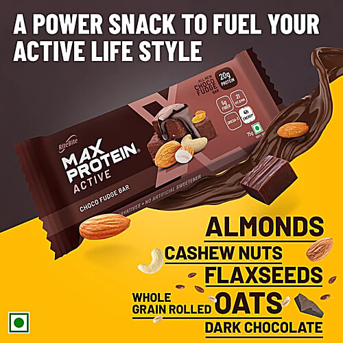 RiteBite Max Protein Choco Fudge 20g Protein Bar, 3x75 g (Multipack)