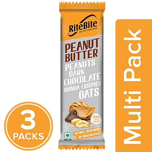 RiteBite Max Protein Peanut Butter Bar, 3x40 g Multipack 