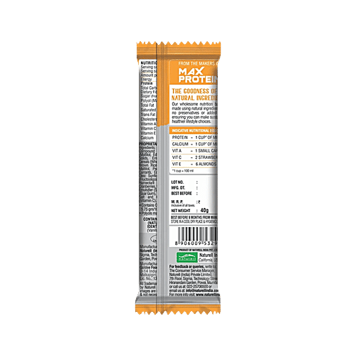 RiteBite Max Protein Peanut Butter Bar, 6x40 g Multipack 