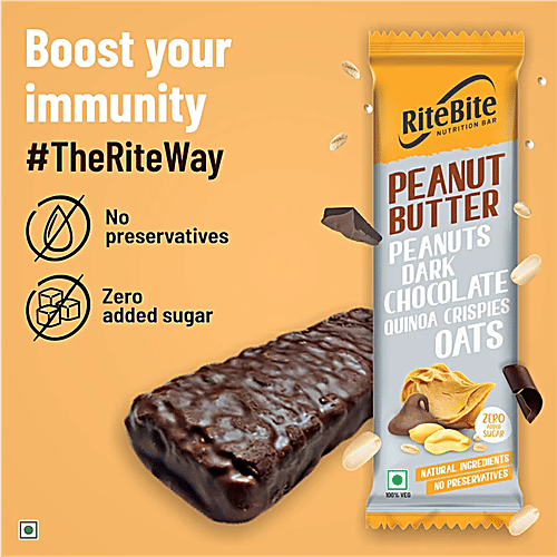 RiteBite Max Protein Peanut Butter Bar, 6x40 g Multipack 