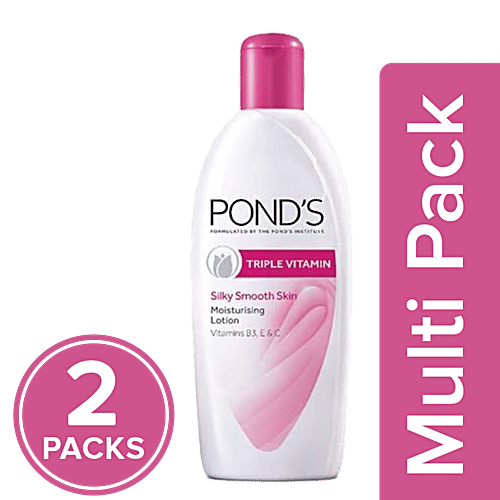Buy Ponds Body Lotion Moisturizing, Triple Vitamin Online at Best
