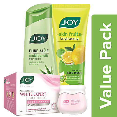 Buy Joy Brightening Combo (Face Wash + Brightening Cream + Body Lotion