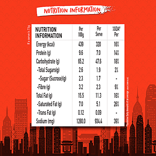 Maggi Fusian Hong Kong Spicy Garlic Noodles, 4x73 g (Multipack)