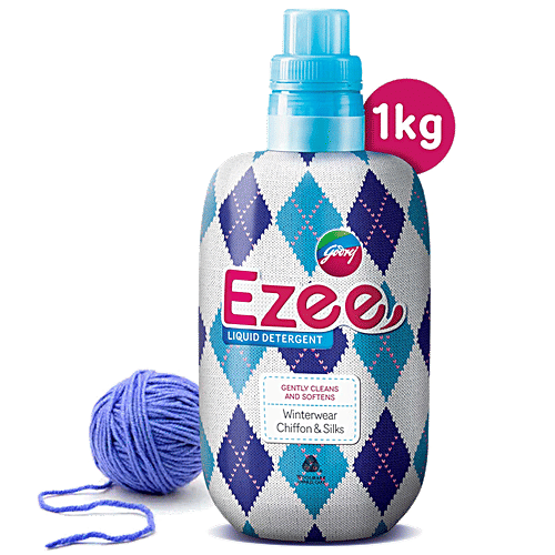 Godrej Ezee Detergent Liquid 1 kg + Bathing Soap Lime & Aloe Vera 150g (Buy3 Get 1Free), Combo 2 Items 