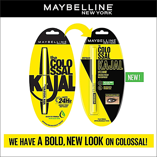 Maybelline New York Colossal Kajal, 2x0.35 g Multipack 