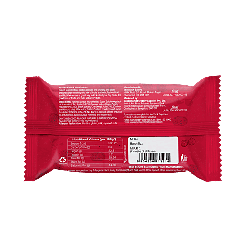 Tasties Fruit & Nuts Cookies, 4x75 g (Multipack) 