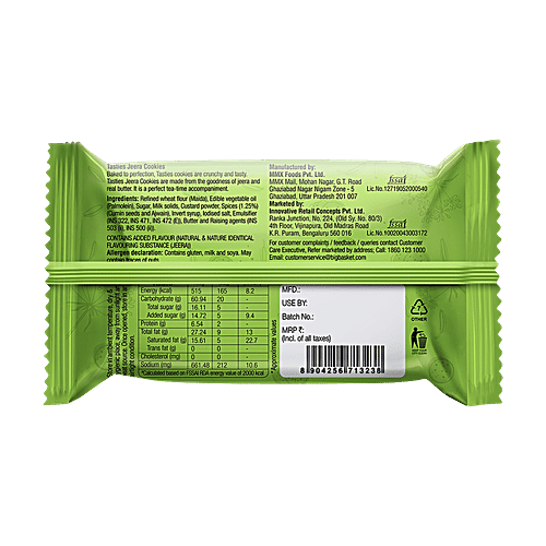 Tasties Jeera Cookies, 4x75 g (Multipack)