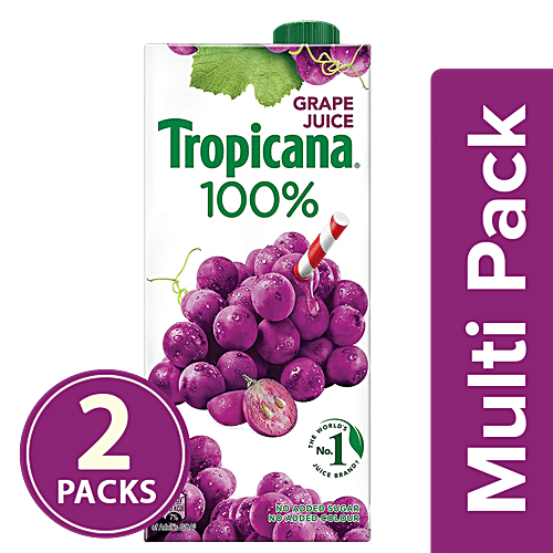Tropicana Juice - Grape, 2x1 L (Multipack) 