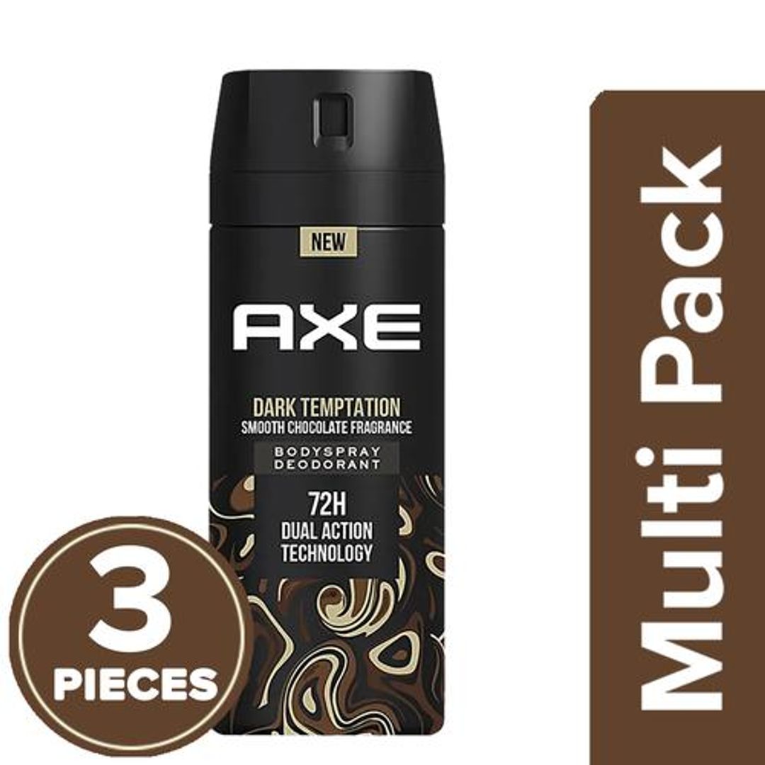 Axe Dark Temptation Deodorant, 3x150 ml Multipack