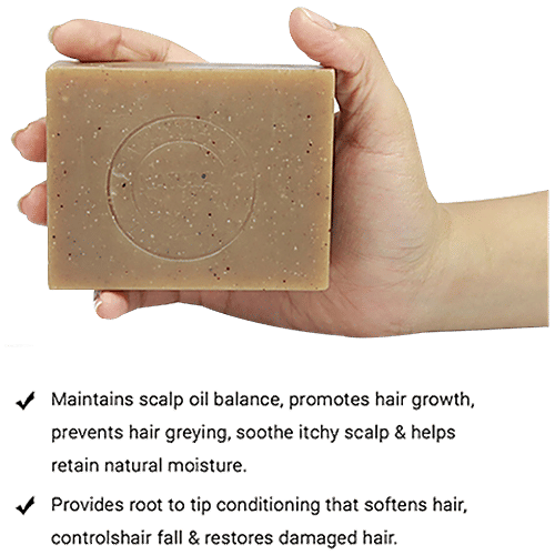 Buy Soulflower Cold Processed Reetha Coconut Milk Shampoo Bar SoapAnti Dandruff, Anti Hairfall