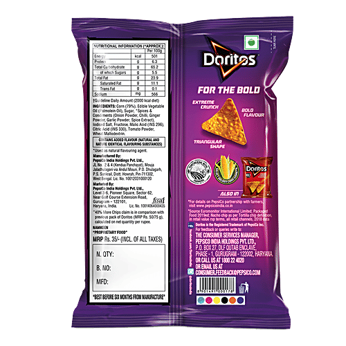 bb Combo Lays Chips Joyful Magic Masala 90g+Maxx Macho Chilli 57g+DORITOS Sweet Chilli 82.5 g, Combo (3 Items) 