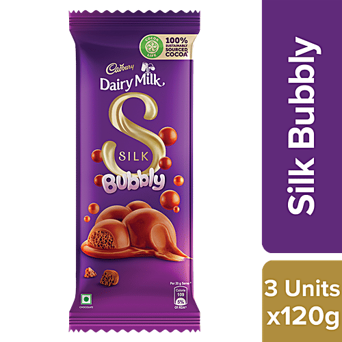 Buy Cadbury Dairy Milk Silk Dairy Milk Silk Bubbly Chocolate Bar With