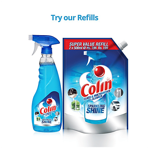 Buy Colin Glass & Surface Cleaner Liquid Spray, Regular Refill 1 L