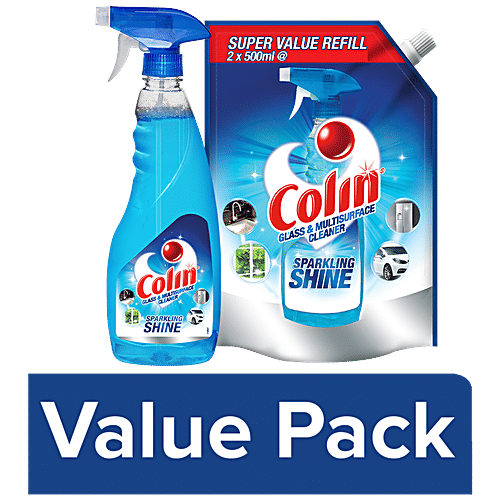 Buy Colin Glass & Surface Cleaner Liquid Spray, Regular Refill 1 L