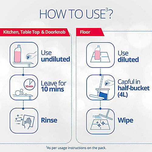 Lizol Disinfectant Surface & Floor Cleaner Liquid, Sandal, 500 ml each (Pack of 2) 
