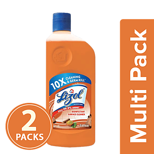 Lizol Disinfectant Surface Cleaner - Sandal, 2x500 ml Multipack 