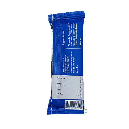 Flat Tummies The Protein Bar - Cocoa 35 g + The Fibre Bar - Mixed Fruits 35 g, Combo 2 Items 