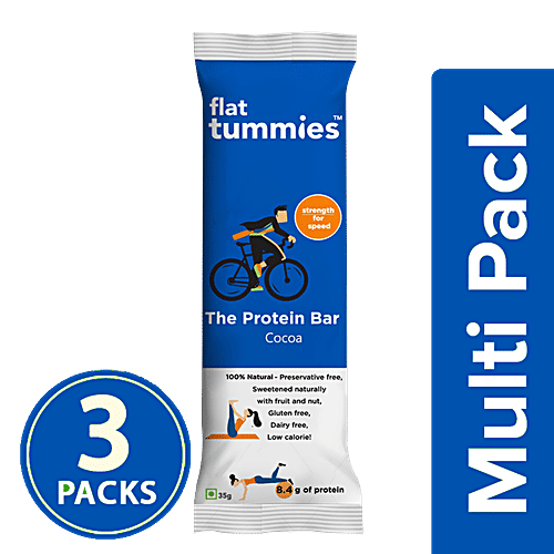 Flat Tummies The Protein Bar - Cocoa, 3x35 g Multipack 