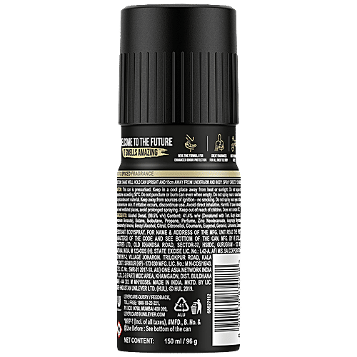 Axe Gold Temptation Deodorant, 3x150 ml (Multipack) 
