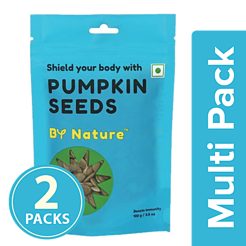 By Nature Pumpkin Seeds, 2x100 g Multipack 