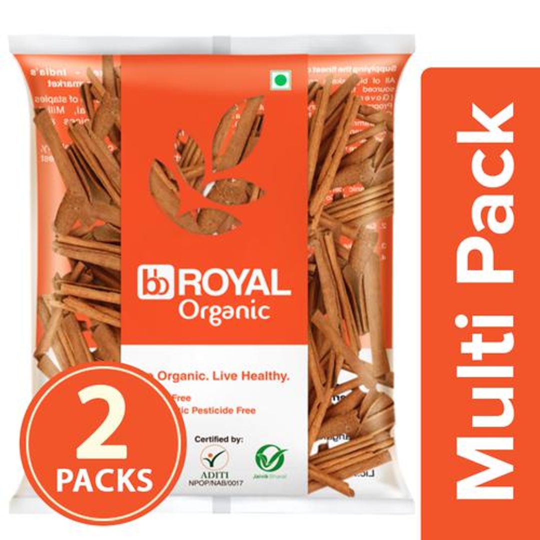 BB Royal Organic - Cinnamon/Dalchini, 2x100 g Multipack