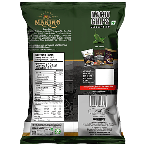 Makino Nacho Chips - Jalapeno + Corn Chips - Cream & Onion + Corn Twist - Tomato (100 g), Combo (3 Items) 