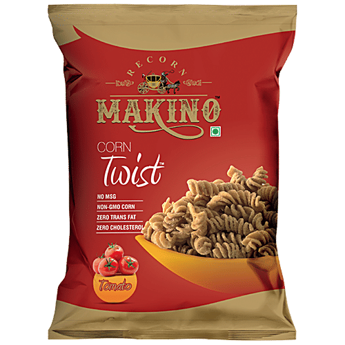 Makino Nacho Chips - Jalapeno + Corn Chips - Cream & Onion + Corn Twist - Tomato (100 g), Combo (3 Items) 