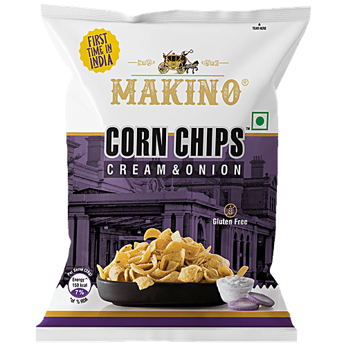 Buy Makino Corn Chips Cream & Onion Online at Best Price of Rs 70 bigbasket