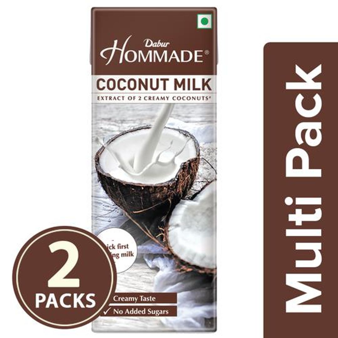 Dabur Hommade - Coconut Milk, 2x200 ml Multipack